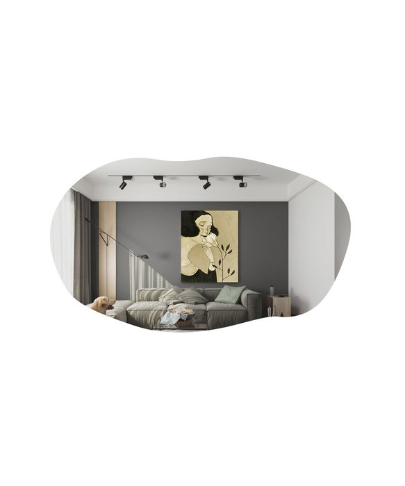 Hanah Home Lossa - Espejo de tocador Negro Hanah Home Lossa - Espejo de tocador Negro
